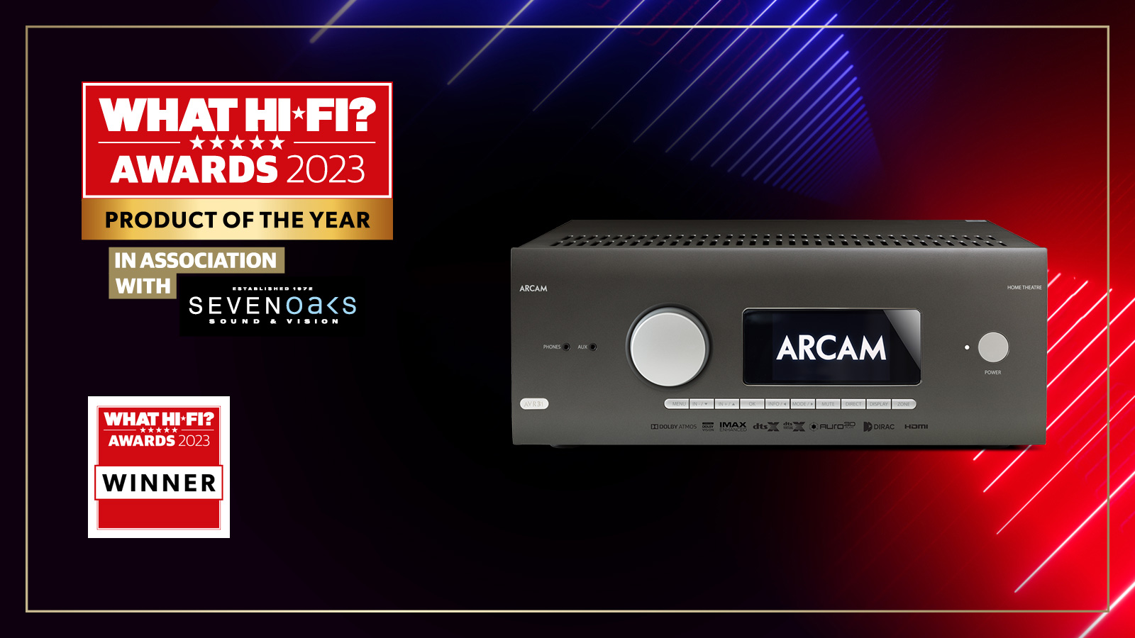 What HiFi Awards 2023 - Arcam AVR31